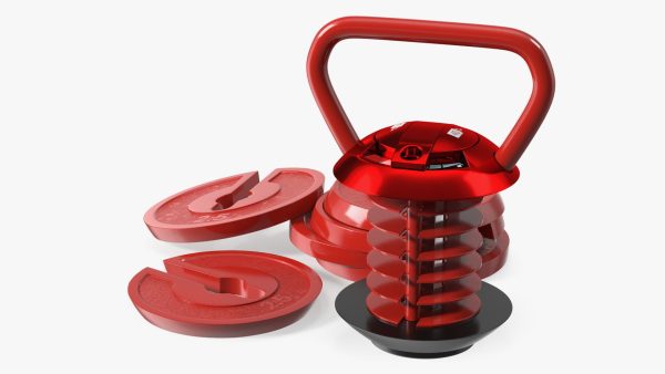 Kettlebell with Disks Red