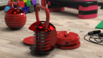 Kettlebell with Disks Red