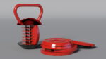 Kettlebell with Disks Red