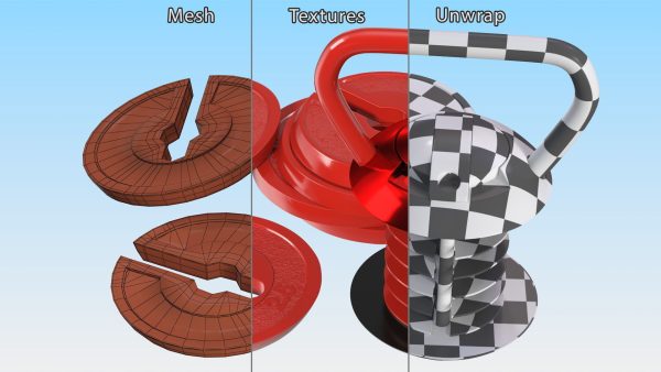 Kettlebell with Disks Red