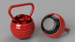 Kettlebell with Disks Red
