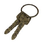 Key 3d model two gold keys