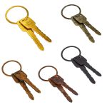 Key 3d model two gold keys