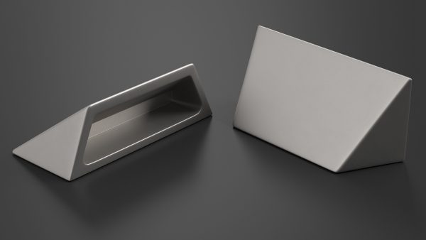Kitchen Cabinet Handle Bin Pull Closed Silver