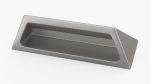 Kitchen Cabinet Handle Bin Pull Closed Silver