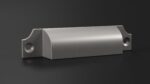 Kitchen Cabinet Handle Bin Pull Silver