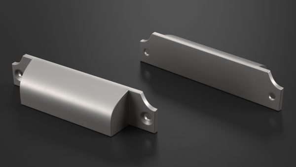 Kitchen Cabinet Handle Bin Pull Silver