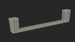 Kitchen Cabinet Handle Flat Fronted Silver