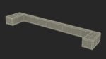 Kitchen Cabinet Handle Flat Fronted Silver