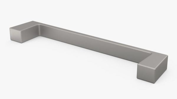 Kitchen Cabinet Handle Flat Fronted Silver