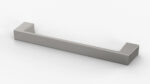 Kitchen Cabinet Handle Flat Fronted Silver