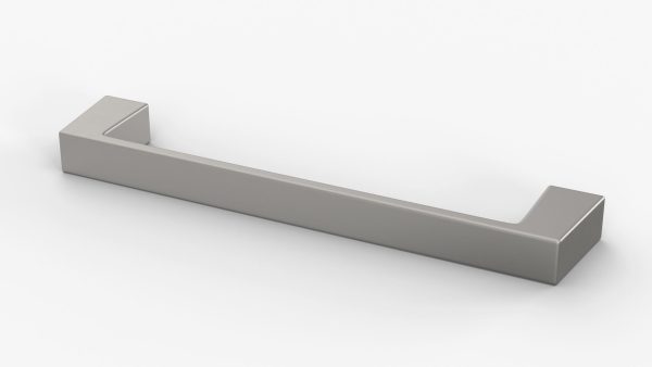 Kitchen Cabinet Handle Flat Fronted Silver