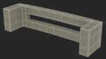Kitchen Cabinet Handle Flat Silver