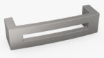 Kitchen Cabinet Handle Flat Silver