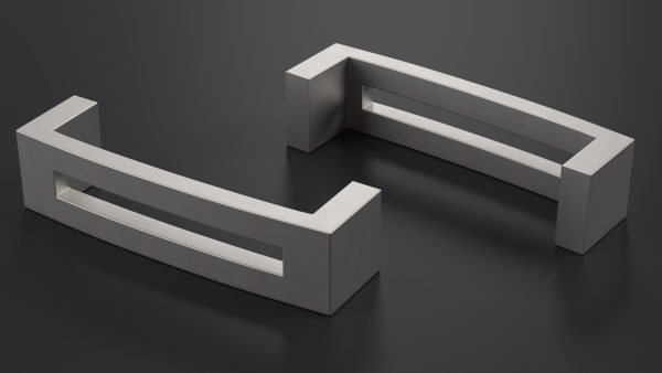 Kitchen Cabinet Handle Flat Silver