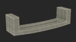 Kitchen Cabinet Handle Flat Silver