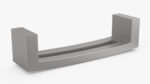 Kitchen Cabinet Handle Flat Silver