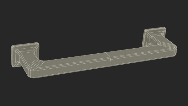 Kitchen Cabinet Handle Footed Silver