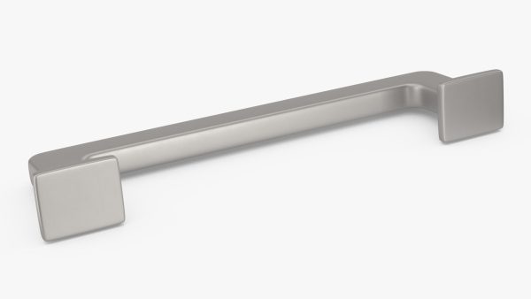 Kitchen Cabinet Handle Footed Silver
