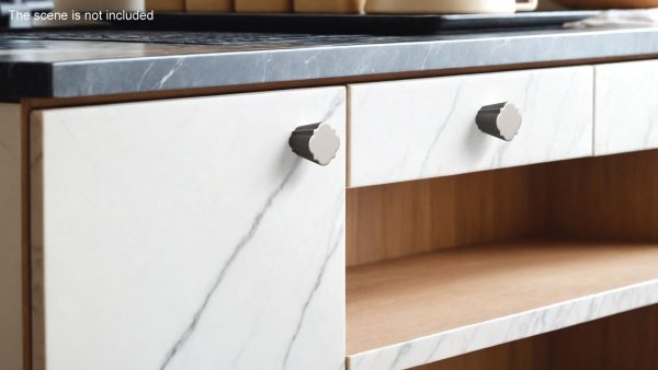 Kitchen Cabinet Handle Knob Designed Silver