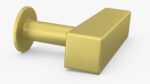Kitchen Cabinet Handle Knob Rectangular Bronze