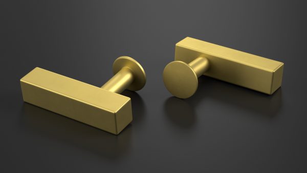 Kitchen Cabinet Handle Knob Rectangular Bronze