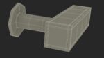 Kitchen Cabinet Handle Knob Rectangular Bronze