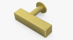 Kitchen Cabinet Handle Knob Rectangular Bronze