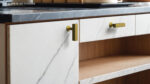 Kitchen Cabinet Handle Knob Rectangular Bronze