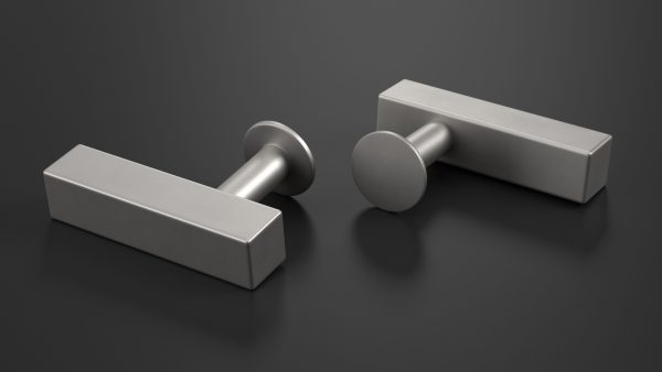 Kitchen Cabinet Handle Knob Rectangular Silver