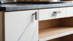 Kitchen Cabinet Handle Knob Rectangular Silver