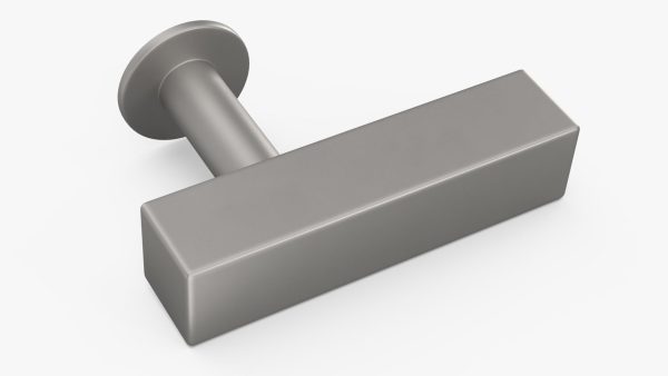 Kitchen Cabinet Handle Knob Rectangular Silver