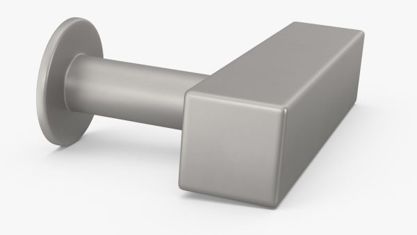 Kitchen Cabinet Handle Knob Rectangular Silver