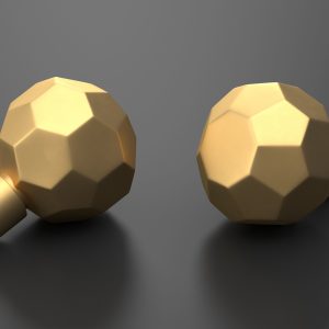 Kitchen Cabinet Handle Knob Spherical Bronze