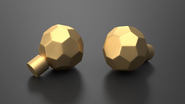 Kitchen Cabinet Handle Knob Spherical Bronze