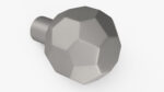Kitchen Cabinet Handle Knob Spherical Silver