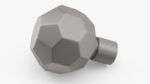 Kitchen Cabinet Handle Knob Spherical Silver