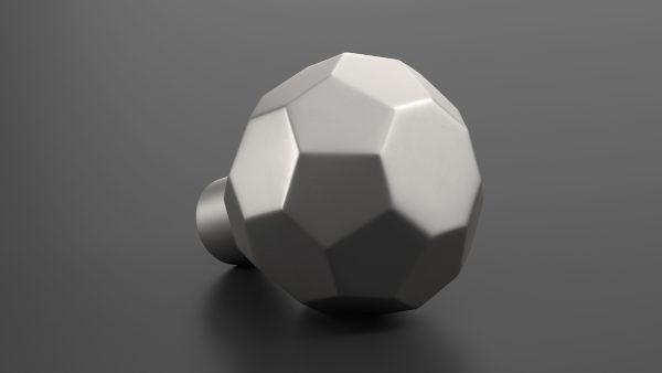 Kitchen Cabinet Handle Knob Spherical Silver