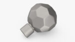 Kitchen Cabinet Handle Knob Spherical Silver