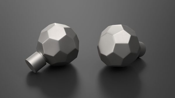 Kitchen Cabinet Handle Knob Spherical Silver