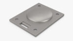 Kitchen Cabinet Handle Recessed Round Silver