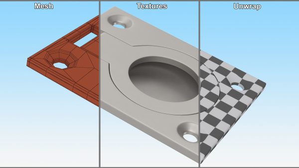 Kitchen Cabinet Handle Recessed Round Silver