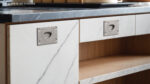 Kitchen Cabinet Handle Recessed Silver