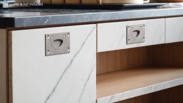 Kitchen Cabinet Handle Recessed Silver
