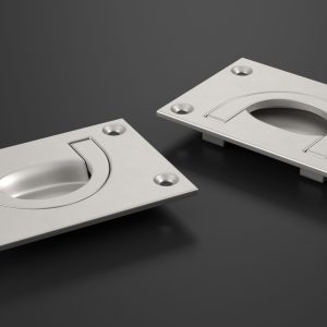 Kitchen Cabinet Handle Recessed Silver