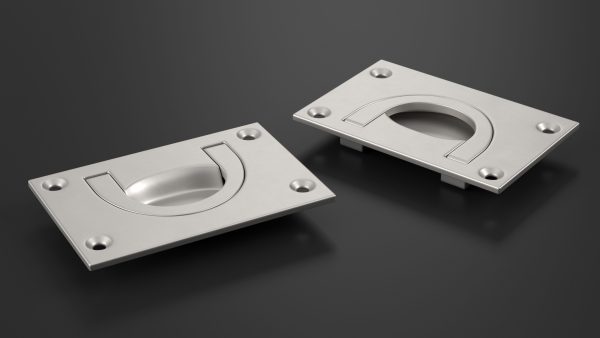 Kitchen Cabinet Handle Recessed Silver