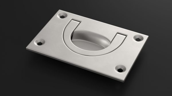 Kitchen Cabinet Handle Recessed Silver