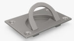 Kitchen Cabinet Handle Recessed Silver