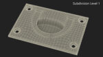 Kitchen Cabinet Handle Recessed Silver