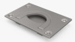 Kitchen Cabinet Handle Recessed Silver
